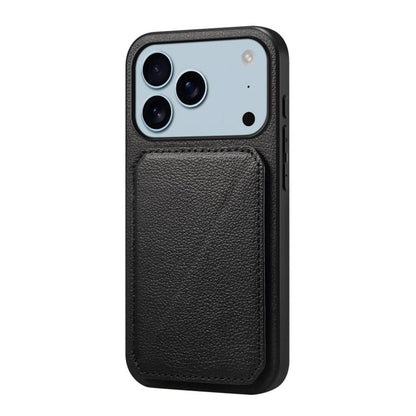 D04 Calf Texture Dual Card Slot Holder Phone Case