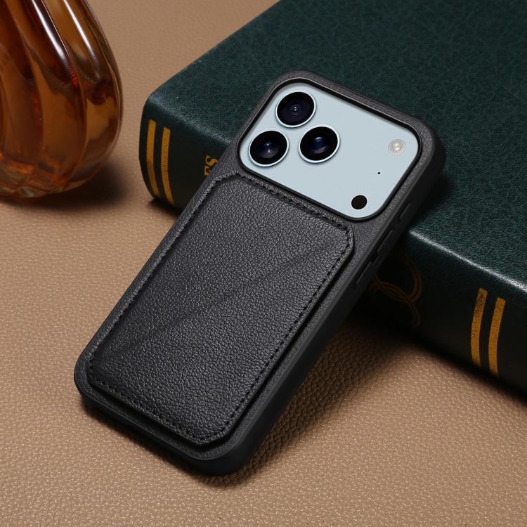 D04 Calf Texture Dual Card Slot Holder Phone Case