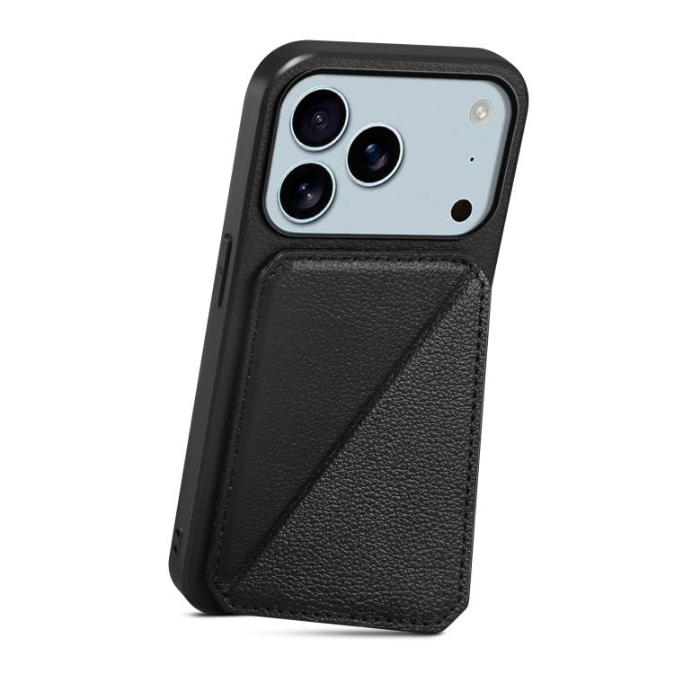 D04 Calf Texture Dual Card Slot Holder Phone Case