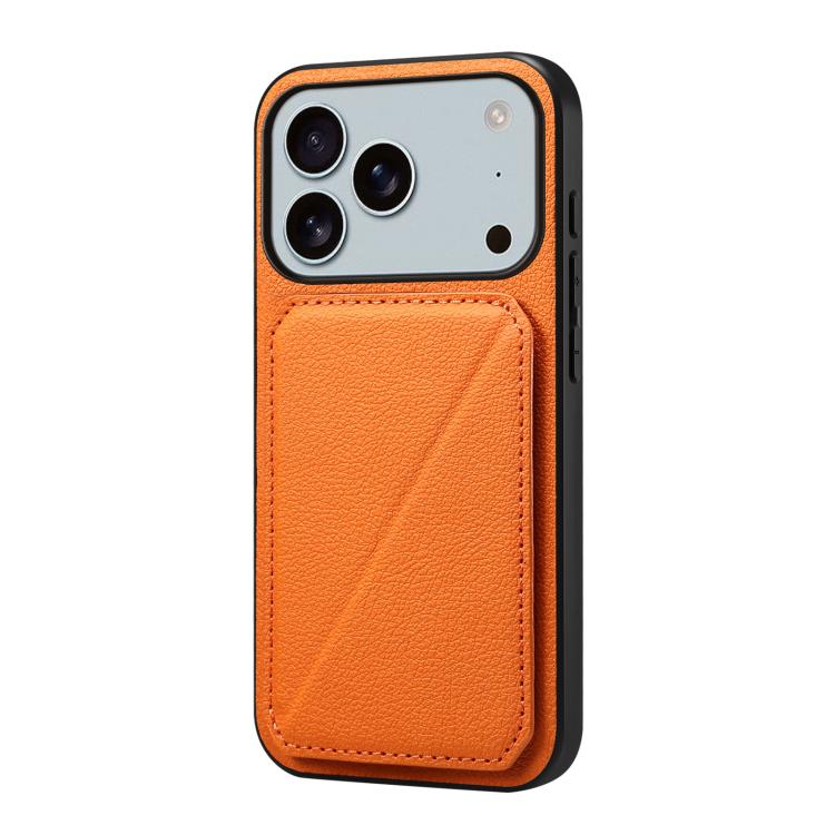 D04 Calf Texture Dual Card Slot Holder Phone Case