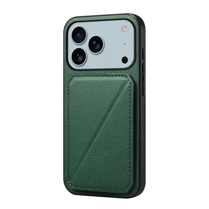 D04 Calf Texture Dual Card Slot Holder Phone Case