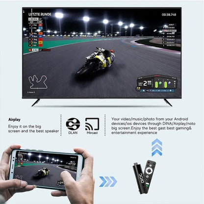 LEMFO DQ10 Allwinner H618 Quad Core ARM Cortex A53 8K HD Android TV Stick, 2GB+16GB