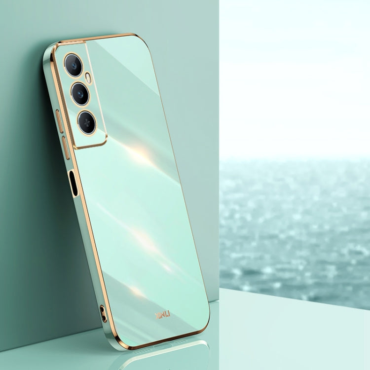 XINLI Straight Edge 6D Electroplate TPU Phone Case, For Realme C65