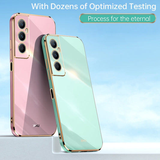 XINLI Straight Edge 6D Electroplate TPU Phone Case, For Realme C65
