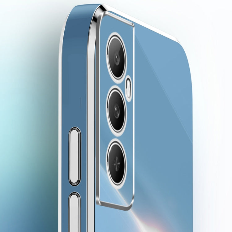 XINLI Straight Edge 6D Electroplate TPU Phone Case, For Realme C65