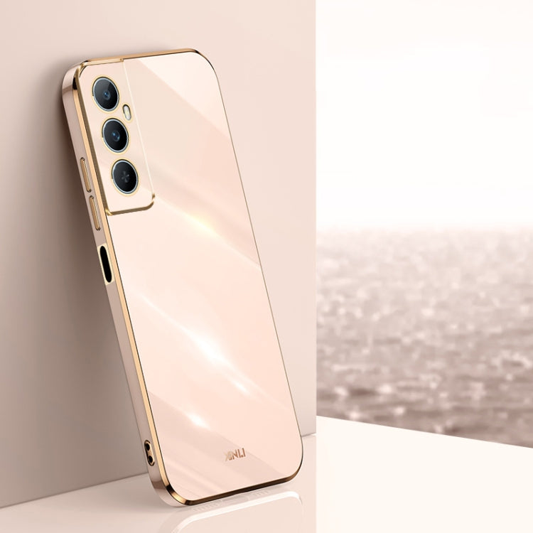 XINLI Straight Edge 6D Electroplate TPU Phone Case, For Realme C65