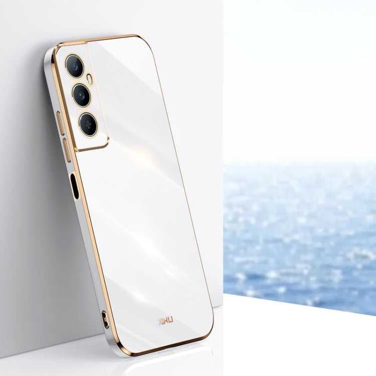 XINLI Straight Edge 6D Electroplate TPU Phone Case, For Realme C65