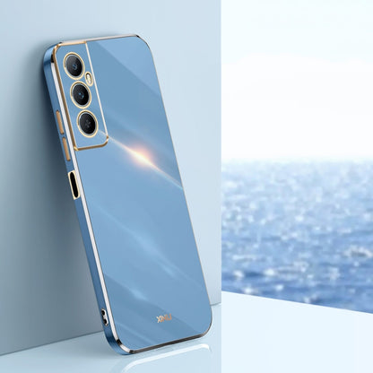 XINLI Straight Edge 6D Electroplate TPU Phone Case, For Realme C65