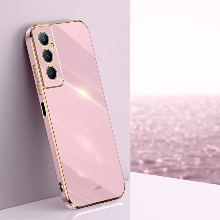 XINLI Straight Edge 6D Electroplate TPU Phone Case, For Realme C65