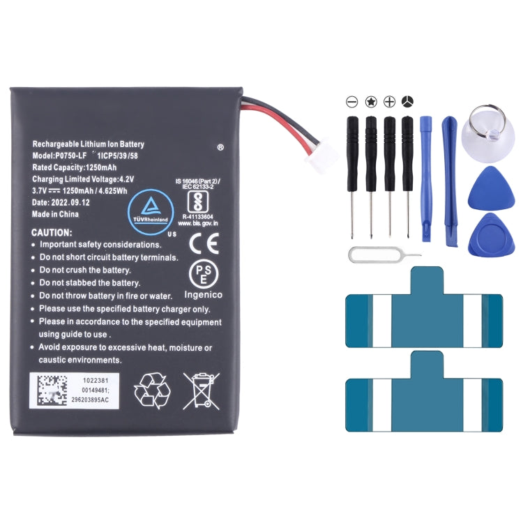 Batterie de remplacement, pour Amazfit BIP S A1805 PL472020V 190mAh, pour Amazfit EVE Ingenico Link 2500 P0750-LF 1250mAh, pour Amazfit EVE L0922-LF 750mAh, pour Amazfit EVE P0987 500mAh, pour Amazfit EVE P0963 495mAh, pour Amazfit EVE P0967 1100mAh ...