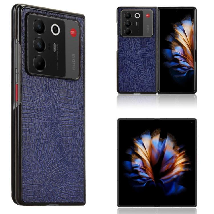 Crocodile Texture Back Cover Phone Case, For ZTE nubia Flip3, For ZTE Nubia Fold, For ZTE nubia Flip2 / Libero Flip2, For ZTE nubia Flip / Libero Flip