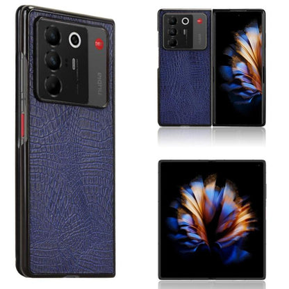 Crocodile Texture Back Cover Phone Case, For ZTE nubia Flip3, For ZTE Nubia Fold, For ZTE nubia Flip2 / Libero Flip2, For ZTE nubia Flip / Libero Flip
