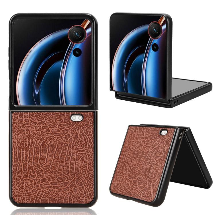 Crocodile Texture Back Cover Phone Case, For ZTE nubia Flip3, For ZTE Nubia Fold, For ZTE nubia Flip2 / Libero Flip2, For ZTE nubia Flip / Libero Flip