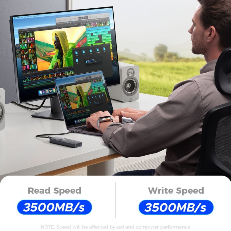 ORICO CNM2-U4 40Gbps USB4 M.2 NVMe SSD Enclosure, CNM2-U4