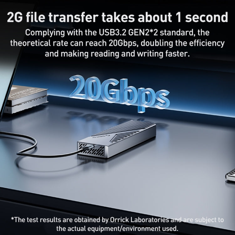 ORICO CNM2-G20 20Gbps M.2 NVMe SSD Enclosure, CNM2-G20