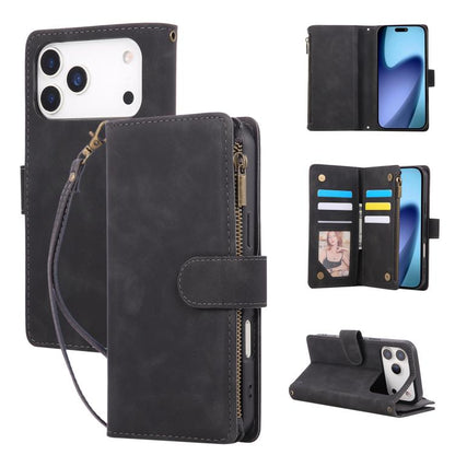 Multifunctional Multi-Card Wallet Phone Leather Case, For iPhone 18 / 17, For iPhone 18 Pro / 17 Pro, For iPhone 18 Pro Max / 17 Pro Max, For iPhone Air, For iPhone 16 Pro Max, For iPhone 16 Pro, For iPhone 16 Plus, For iPhone 16, For iPhone 15 Pro Max...