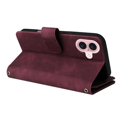 Multifunctional Multi-Card Wallet Phone Leather Case, For iPhone 18 / 17, For iPhone 18 Pro / 17 Pro, For iPhone 18 Pro Max / 17 Pro Max, For iPhone Air, For iPhone 16 Pro Max, For iPhone 16 Pro, For iPhone 16 Plus, For iPhone 16, For iPhone 15 Pro Max...