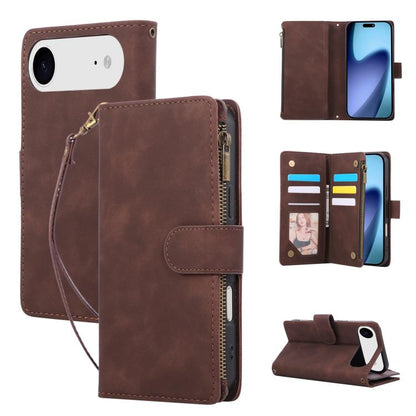 Multifunctional Multi-Card Wallet Phone Leather Case, For iPhone 18 / 17, For iPhone 18 Pro / 17 Pro, For iPhone 18 Pro Max / 17 Pro Max, For iPhone Air, For iPhone 16 Pro Max, For iPhone 16 Pro, For iPhone 16 Plus, For iPhone 16, For iPhone 15 Pro Max...