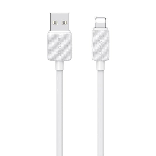 USAMS US-SJ694 USB to 8 Pin 2.4A Striped Fast Charge Data Cable, 1m, 2m