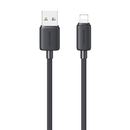 USAMS US-SJ694 USB to 8 Pin 2.4A Striped Fast Charge Data Cable, 1m, 2m