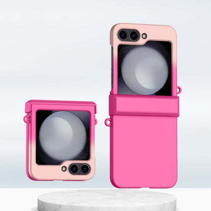Three Parts Gradient Color Skin Feel PC Full Coverage Shockproof Phone Case, For Galaxy Z Flip8 5G, For Samsung Galaxy Z Flip5