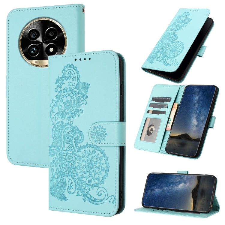 Datura Flower Embossed Flip Leather Phone Case, For Realme C71 India, For Realme 15 5G / 15 Pro 5G, For Realme GT 7 India, For Realme 14 / P3 5G Global, For Realme P3 Ultra 5G, For Realme P3 Pro, For Realme 14 Pro+, For Realme 14 Pro                   ...