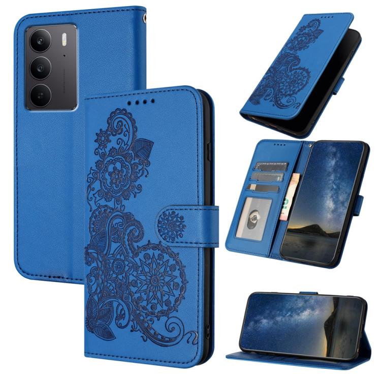Datura Flower Embossed Flip Leather Phone Case, For Realme C71 India, For Realme 15 5G / 15 Pro 5G, For Realme GT 7 India, For Realme 14 / P3 5G Global, For Realme P3 Ultra 5G, For Realme P3 Pro, For Realme 14 Pro+, For Realme 14 Pro                   ...