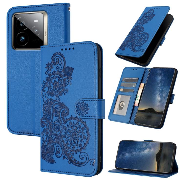 Datura Flower Embossed Flip Leather Phone Case, For Realme C71 India, For Realme 15 5G / 15 Pro 5G, For Realme GT 7 India, For Realme 14 / P3 5G Global, For Realme P3 Ultra 5G, For Realme P3 Pro, For Realme 14 Pro+, For Realme 14 Pro                   ...