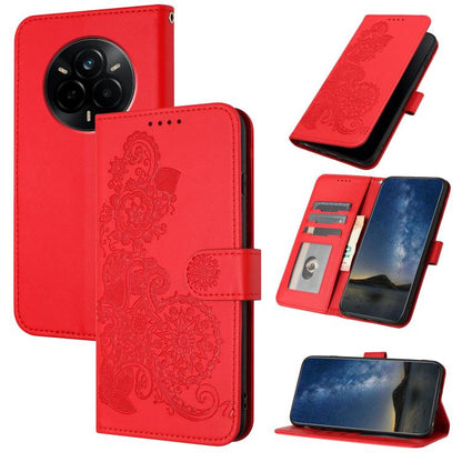 Datura Flower Embossed Flip Leather Phone Case, For Realme C71 India, For Realme 15 5G / 15 Pro 5G, For Realme GT 7 India, For Realme 14 / P3 5G Global, For Realme P3 Ultra 5G, For Realme P3 Pro, For Realme 14 Pro+, For Realme 14 Pro                   ...