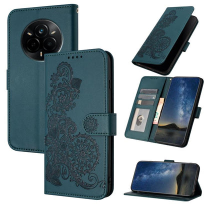 Datura Flower Embossed Flip Leather Phone Case, For Realme C71 India, For Realme 15 5G / 15 Pro 5G, For Realme GT 7 India, For Realme 14 / P3 5G Global, For Realme P3 Ultra 5G, For Realme P3 Pro, For Realme 14 Pro+, For Realme 14 Pro                   ...