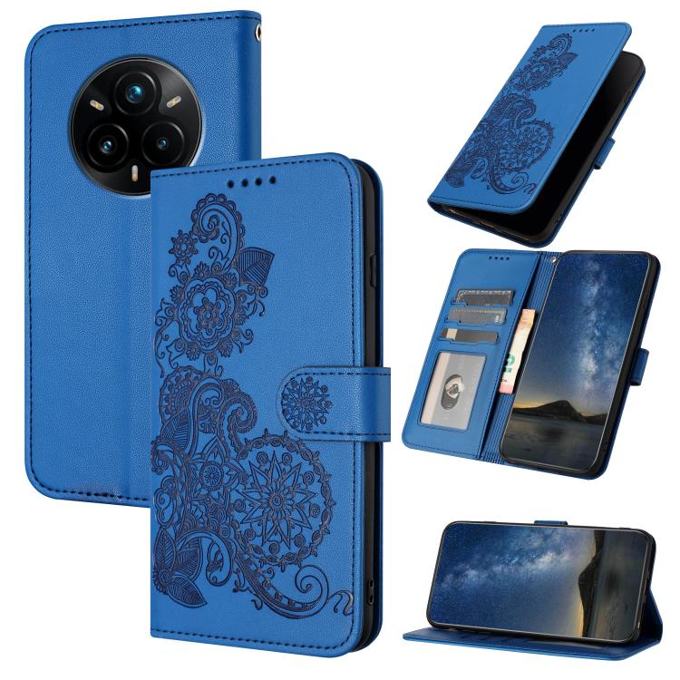 Datura Flower Embossed Flip Leather Phone Case, For Realme C71 India, For Realme 15 5G / 15 Pro 5G, For Realme GT 7 India, For Realme 14 / P3 5G Global, For Realme P3 Ultra 5G, For Realme P3 Pro, For Realme 14 Pro+, For Realme 14 Pro                   ...