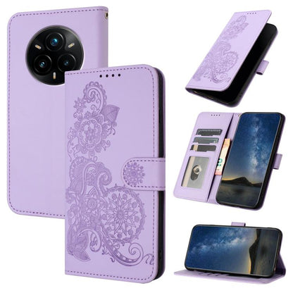 Datura Flower Embossed Flip Leather Phone Case, For Realme C71 India, For Realme 15 5G / 15 Pro 5G, For Realme GT 7 India, For Realme 14 / P3 5G Global, For Realme P3 Ultra 5G, For Realme P3 Pro, For Realme 14 Pro+, For Realme 14 Pro                   ...