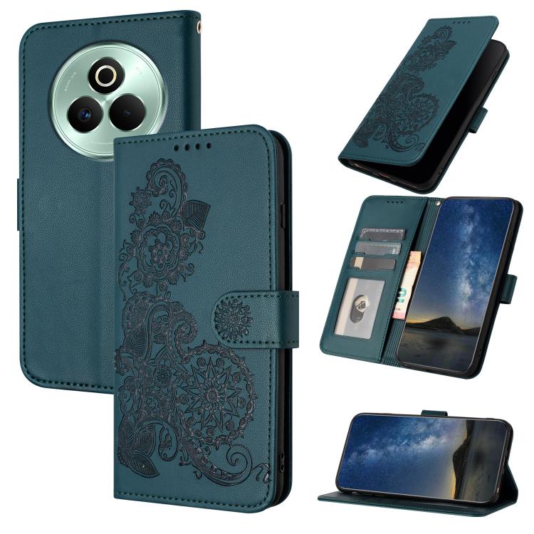 Datura Flower Embossed Flip Leather Phone Case, For Realme C71 India, For Realme 15 5G / 15 Pro 5G, For Realme GT 7 India, For Realme 14 / P3 5G Global, For Realme P3 Ultra 5G, For Realme P3 Pro, For Realme 14 Pro+, For Realme 14 Pro                   ...