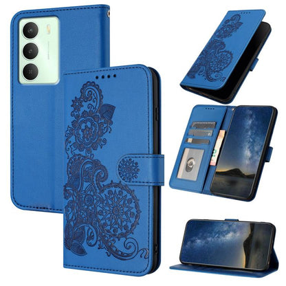 Datura Flower Embossed Flip Leather Phone Case, For Realme C71 India, For Realme 15 5G / 15 Pro 5G, For Realme GT 7 India, For Realme 14 / P3 5G Global, For Realme P3 Ultra 5G, For Realme P3 Pro, For Realme 14 Pro+, For Realme 14 Pro                   ...
