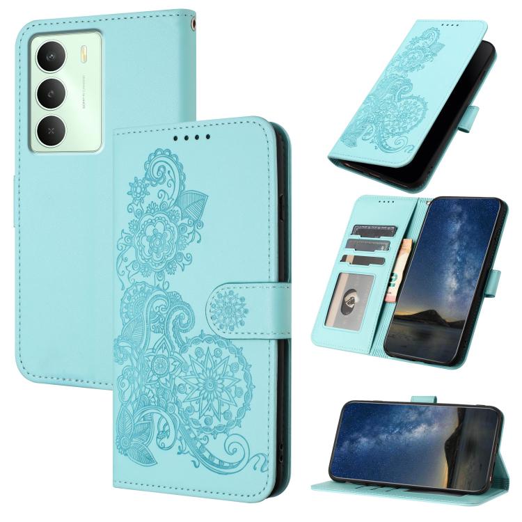 Datura Flower Embossed Flip Leather Phone Case, For Realme C71 India, For Realme 15 5G / 15 Pro 5G, For Realme GT 7 India, For Realme 14 / P3 5G Global, For Realme P3 Ultra 5G, For Realme P3 Pro, For Realme 14 Pro+, For Realme 14 Pro                   ...