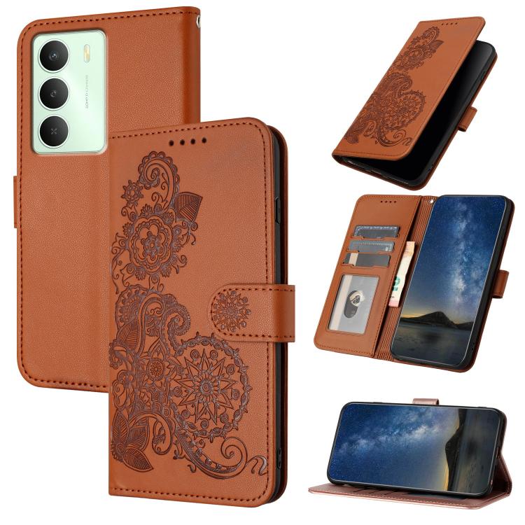 Datura Flower Embossed Flip Leather Phone Case, For Realme C71 India, For Realme 15 5G / 15 Pro 5G, For Realme GT 7 India, For Realme 14 / P3 5G Global, For Realme P3 Ultra 5G, For Realme P3 Pro, For Realme 14 Pro+, For Realme 14 Pro                   ...