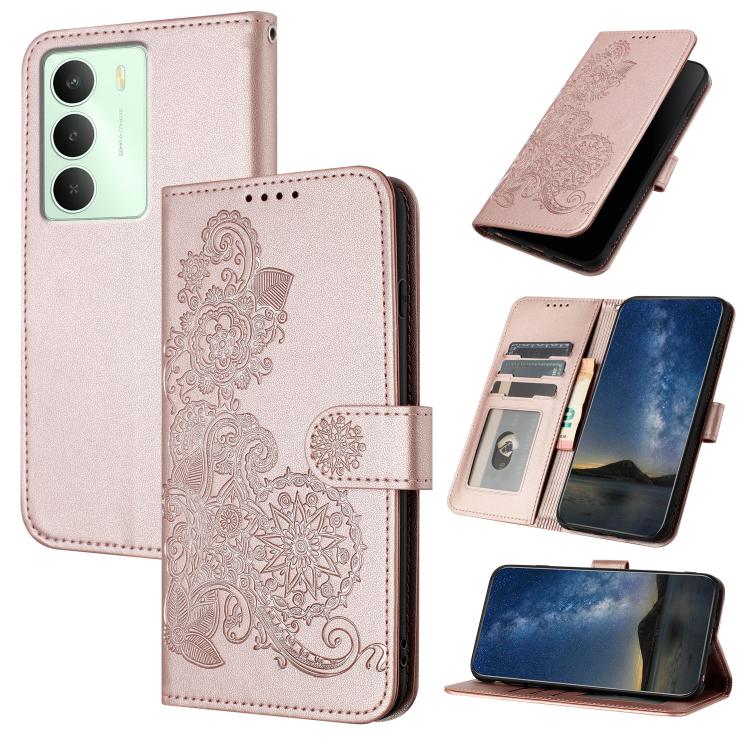 Datura Flower Embossed Flip Leather Phone Case, For Realme C71 India, For Realme 15 5G / 15 Pro 5G, For Realme GT 7 India, For Realme 14 / P3 5G Global, For Realme P3 Ultra 5G, For Realme P3 Pro, For Realme 14 Pro+, For Realme 14 Pro                   ...