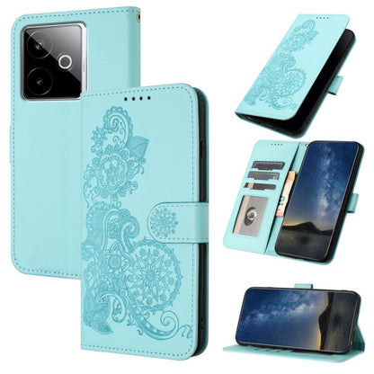 Datura Flower Embossed Flip Leather Phone Case, For Realme C71 India, For Realme 15 5G / 15 Pro 5G, For Realme GT 7 India, For Realme 14 / P3 5G Global, For Realme P3 Ultra 5G, For Realme P3 Pro, For Realme 14 Pro+, For Realme 14 Pro                   ...