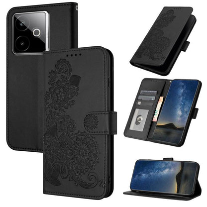 Datura Flower Embossed Flip Leather Phone Case, For Realme C71 India, For Realme 15 5G / 15 Pro 5G, For Realme GT 7 India, For Realme 14 / P3 5G Global, For Realme P3 Ultra 5G, For Realme P3 Pro, For Realme 14 Pro+, For Realme 14 Pro                   ...