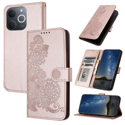 Datura Flower Embossed Flip Leather Phone Case, For Realme C71 India, For Realme 15 5G / 15 Pro 5G, For Realme GT 7 India, For Realme 14 / P3 5G Global, For Realme P3 Ultra 5G, For Realme P3 Pro, For Realme 14 Pro+, For Realme 14 Pro                   ...