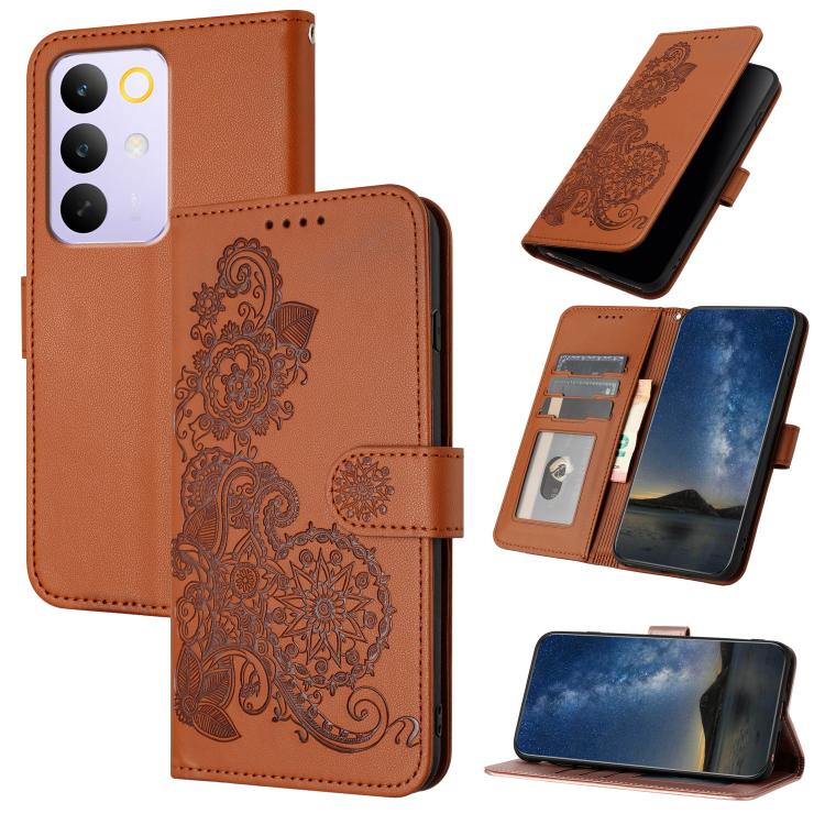 Datura Flower Embossed Flip Leather Phone Case, For Realme 16T 5G, For Realme C100 4G, For Realme P4 Power 5G, For Realme Note 80 4G, For Realme Neo8 5G, For Realme 16 5G, For Realme 16 Pro+ 5G Global, For Realme 16 Pro 5G Global                       ...