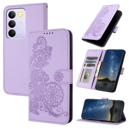 Datura Flower Embossed Flip Leather Phone Case, For Realme 16T 5G, For Realme C100 4G, For Realme P4 Power 5G, For Realme Note 80 4G, For Realme Neo8 5G, For Realme 16 5G, For Realme 16 Pro+ 5G Global, For Realme 16 Pro 5G Global                       ...