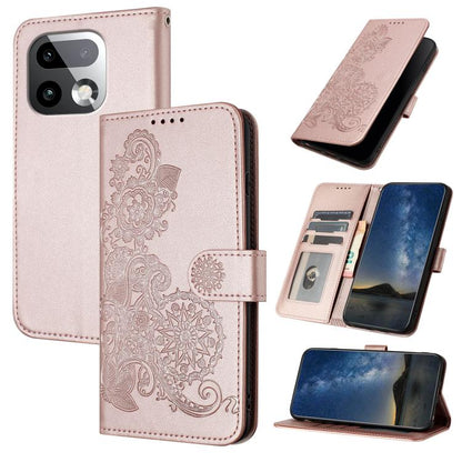 Datura Flower Embossed Flip Leather Phone Case, For Realme 16T 5G, For Realme C100 4G, For Realme P4 Power 5G, For Realme Note 80 4G, For Realme Neo8 5G, For Realme 16 5G, For Realme 16 Pro+ 5G Global, For Realme 16 Pro 5G Global                       ...