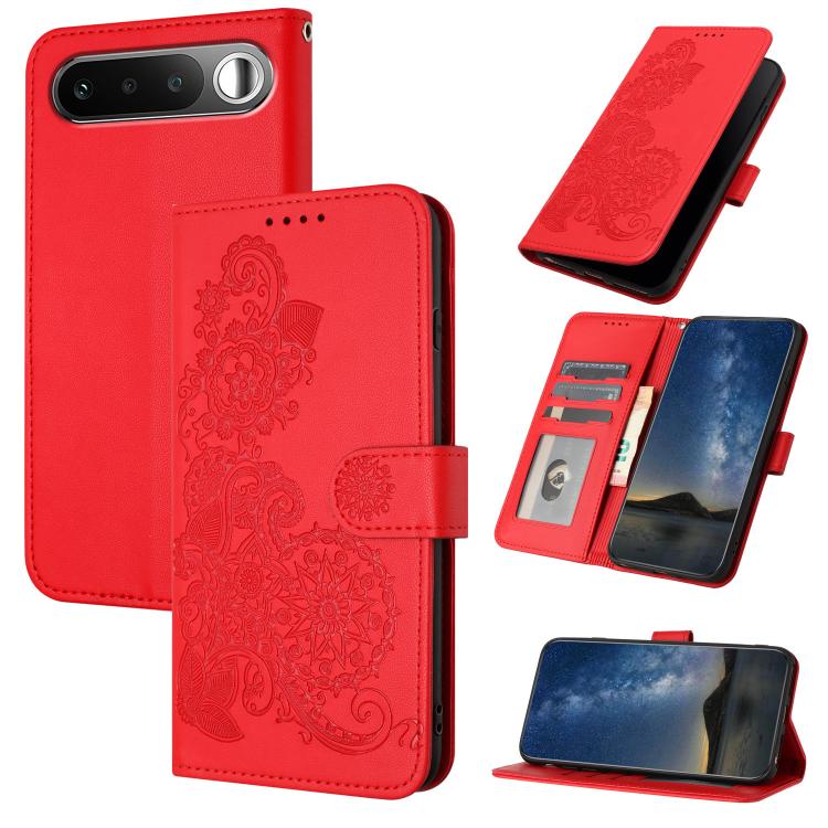 Datura Flower Embossed Flip Leather Phone Case, For Realme 16T 5G, For Realme C100 4G, For Realme P4 Power 5G, For Realme Note 80 4G, For Realme Neo8 5G, For Realme 16 5G, For Realme 16 Pro+ 5G Global, For Realme 16 Pro 5G Global                       ...