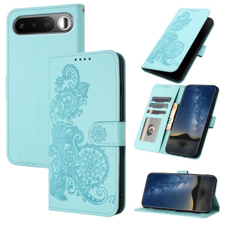 Datura Flower Embossed Flip Leather Phone Case, For Realme 16T 5G, For Realme C100 4G, For Realme P4 Power 5G, For Realme Note 80 4G, For Realme Neo8 5G, For Realme 16 5G, For Realme 16 Pro+ 5G Global, For Realme 16 Pro 5G Global                       ...