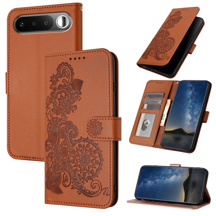 Datura Flower Embossed Flip Leather Phone Case, For Realme 16T 5G, For Realme C100 4G, For Realme P4 Power 5G, For Realme Note 80 4G, For Realme Neo8 5G, For Realme 16 5G, For Realme 16 Pro+ 5G Global, For Realme 16 Pro 5G Global                       ...