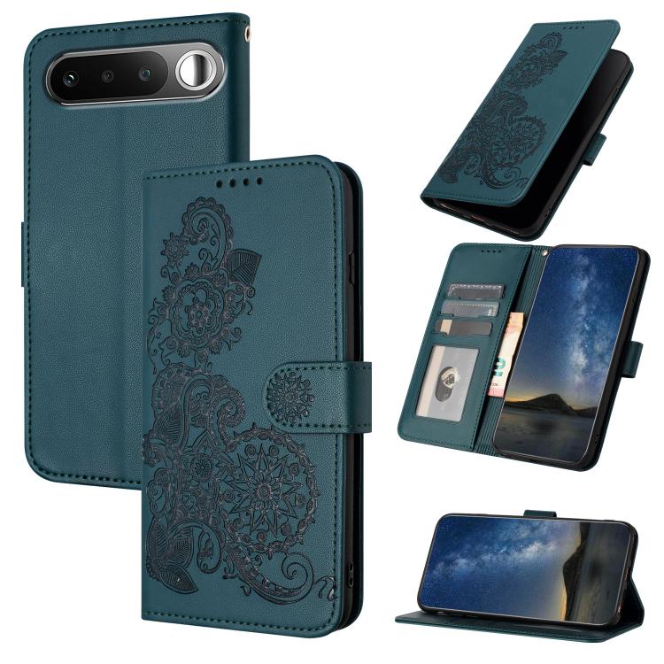 Datura Flower Embossed Flip Leather Phone Case, For Realme 16T 5G, For Realme C100 4G, For Realme P4 Power 5G, For Realme Note 80 4G, For Realme Neo8 5G, For Realme 16 5G, For Realme 16 Pro+ 5G Global, For Realme 16 Pro 5G Global                       ...