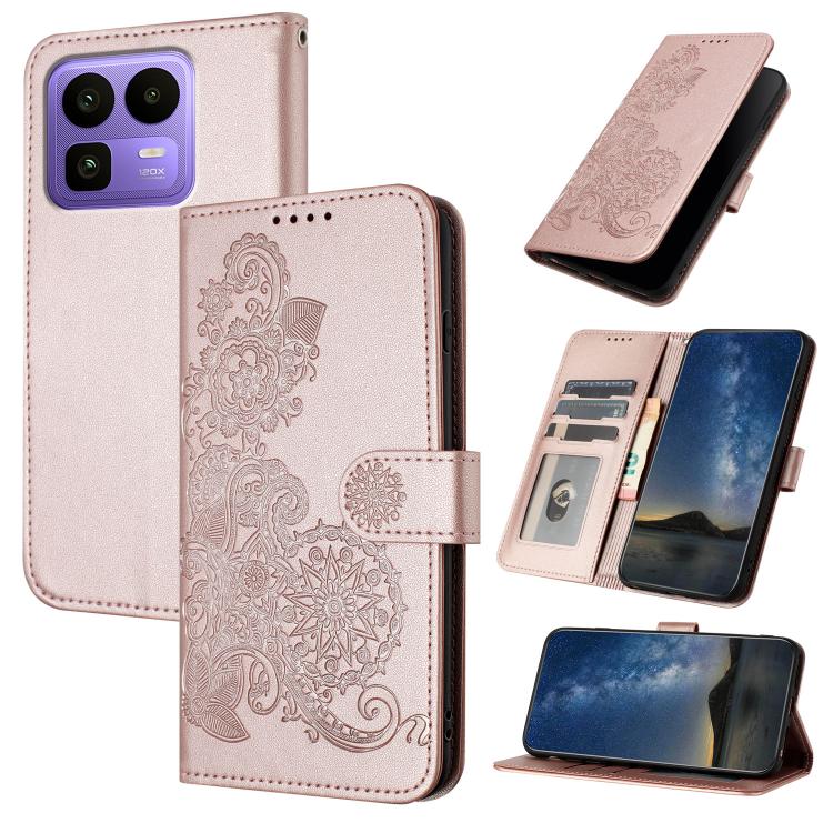 Datura Flower Embossed Flip Leather Phone Case, For Realme 16T 5G, For Realme C100 4G, For Realme P4 Power 5G, For Realme Note 80 4G, For Realme Neo8 5G, For Realme 16 5G, For Realme 16 Pro+ 5G Global, For Realme 16 Pro 5G Global                       ...