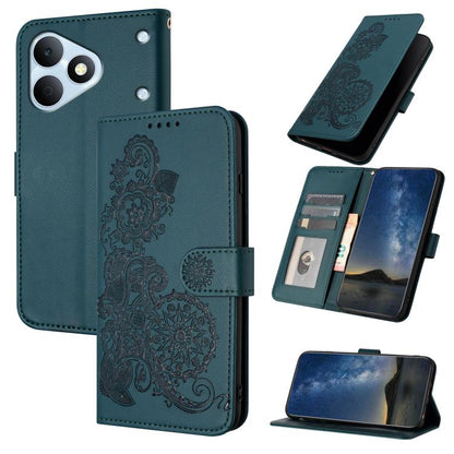 Datura Flower Embossed Flip Leather Phone Case, For Realme 16T 5G, For Realme C100 4G, For Realme P4 Power 5G, For Realme Note 80 4G, For Realme Neo8 5G, For Realme 16 5G, For Realme 16 Pro+ 5G Global, For Realme 16 Pro 5G Global                       ...