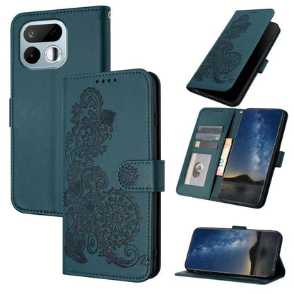 Datura Flower Embossed Flip Leather Phone Case, For Realme 16T 5G, For Realme C100 4G, For Realme P4 Power 5G, For Realme Note 80 4G, For Realme Neo8 5G, For Realme 16 5G, For Realme 16 Pro+ 5G Global, For Realme 16 Pro 5G Global                       ...